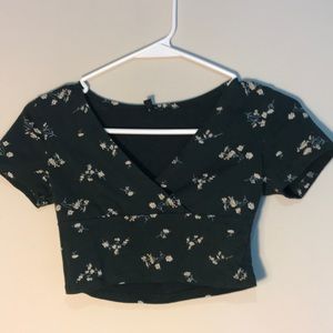 Cropped floral top